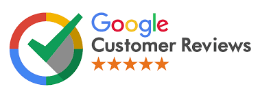 Google Customer Reviews logo with a green, yellow, blue, and gray checkmark next to the words Google Customer Reviews and five orange stars beneath the text—a testament to the trusted service provided by NC Auto Transport Concord, NC.